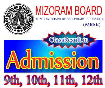 mbse Admission 2024 class HSLC, 10th Class, HSSLC, 12th